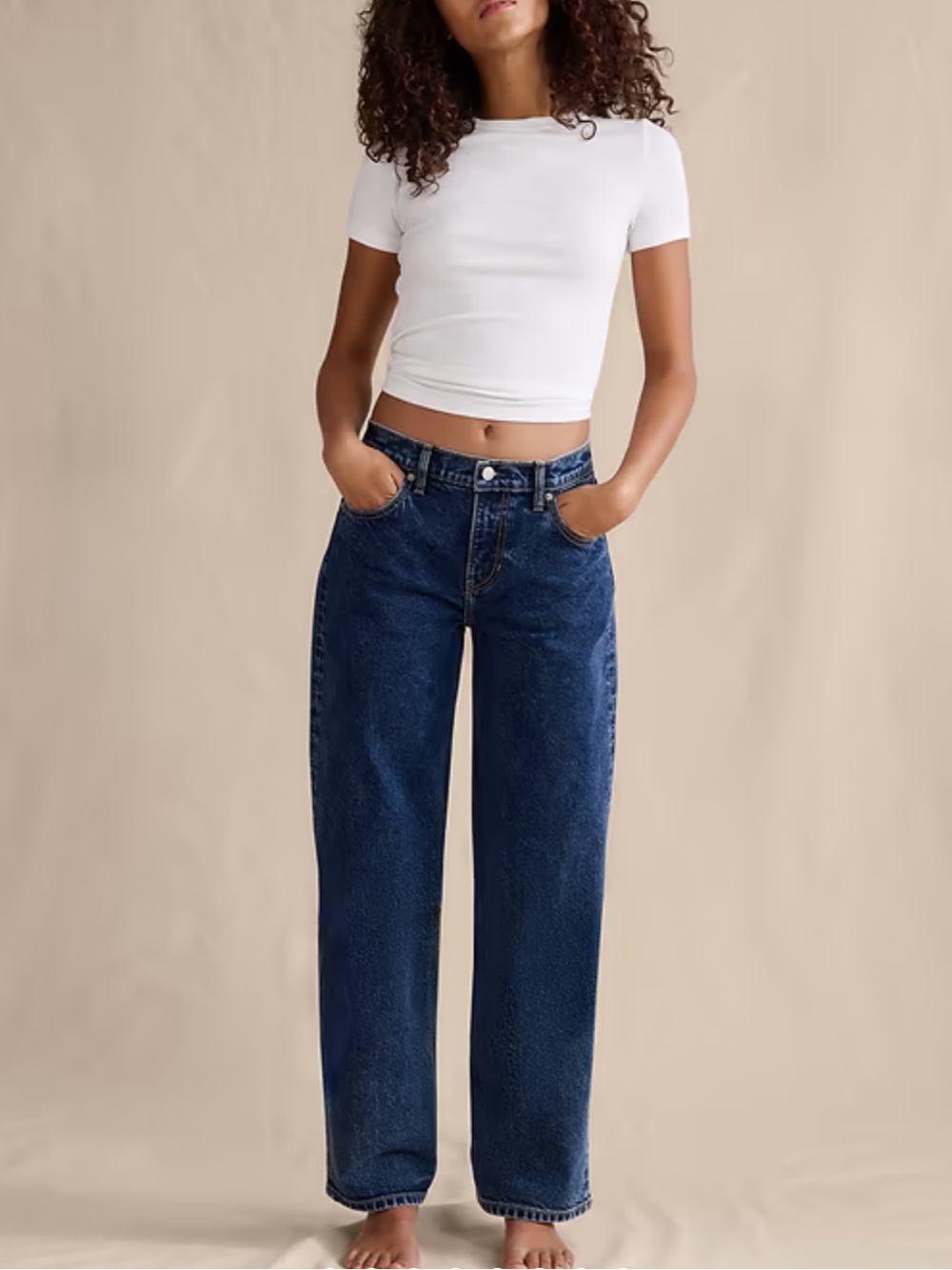 Banana Republic NWOT Mid Rise 90s Loose Jeans Size 28 Medium Wash